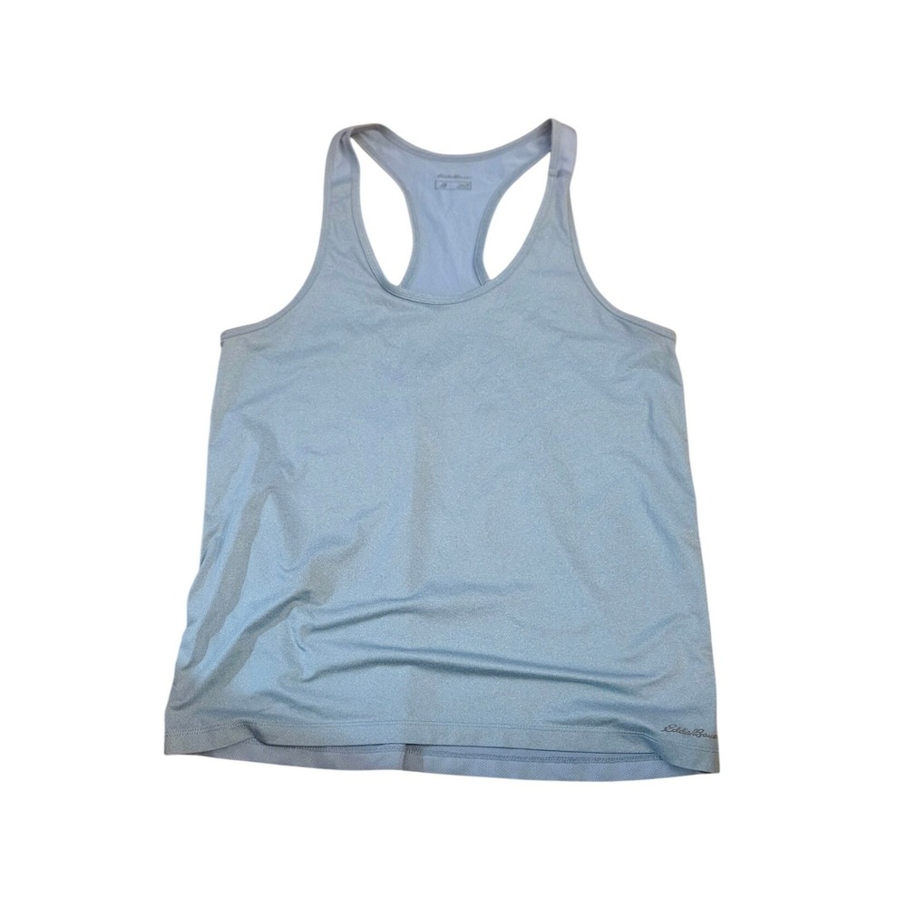 Eddie Bauer Motion Womens Light Blue Racerback Active Tank Top Size Medium